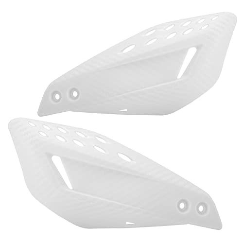 Saterkali Handbar Shield Convenient Protective Gear Wear-Resistant Motorcycle Handle Protector Shield for Dirt Bike White von Saterkali