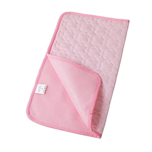 Saterkali Haustier-Kühlmatte, Katzenbetten für Indoor-Katzen, atmungsaktiv, verschleißfest, dünn, weich, groß, für den Sommer, Eis, Haustierkissen für Zuhause, XS-Rosa Saterkali Haustier-Kühlmatte, Katzenbetten für Indoor-Katzen, atmungsaktiv, verschleißfest, dünn, weich, groß, für den Sommer, Eis, Haustierkissen für Zuhause, XS-Rosa von Saterkali