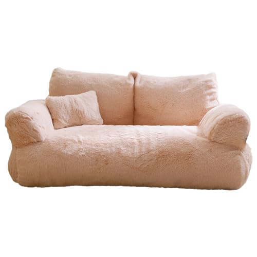 Saterkali Haustierhütte - Haustiersofa-Form, Haustierbett, rutschfest, Plüsch, Schlafnest, universal, warmes Sofa, Hundehütte, Katzenhütte, Haustierbedarf, vier Jahreszeiten, universal, Khaki Saterkali Haustierhütte - Haustiersofa-Form, Haustierbett, rutschfest, Plüsch, Schlafnest, universal, warmes Sofa, Hundehütte, Katzenhütte, Haustierbedarf, vier Jahreszeiten, universal, Khaki von Saterkali