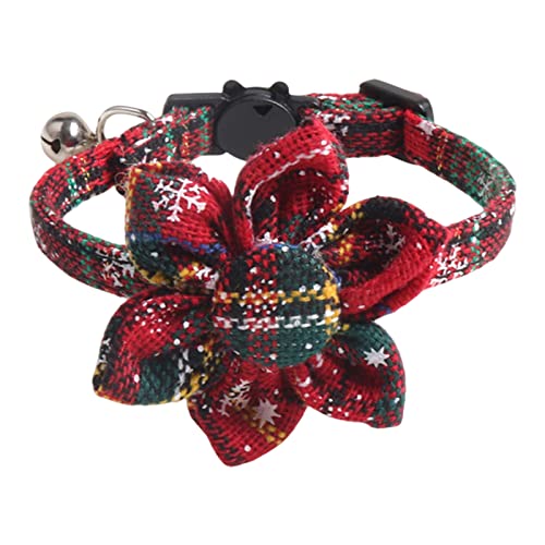 Saterkali Hundehalsband Weihnachten Karomuster Hund Katze Halsband Dress Up auffällig schön exquisit rot 1 von Saterkali