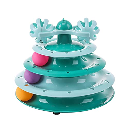 Saterkali Katzen-Ball, Spielzeug, Katzen, Kätzchen, interaktives Spielzeug, rutschfeste Unterseite, Haustierbedarf, Grün Saterkali Katzen-Ball, Spielzeug, Katzen, Kätzchen, interaktives Spielzeug, rutschfeste Unterseite, Haustierbedarf, Grün von Saterkali