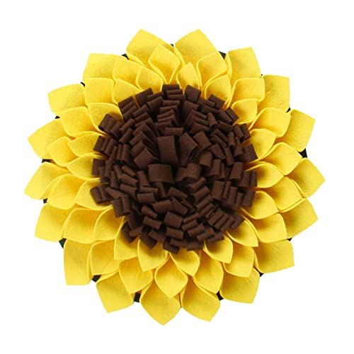 Saterkali Schnüffelmatte in Sonnenblumenform, kreative Sonnenblumen-Form, Hunde-Schnüffelmatte, Welpen-Training, Schnüffel-Fütterungsdecke, Haustier-Pad, Sonnenblumen von Saterkali