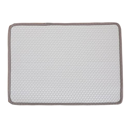 Saterkali Selbstkühlende Matte für Haustiere, atmungsaktiv, weiches Plüschkissen, Massagekissen, Körperkühlung, rutschfeste Unterseite, Sommer, Kätzchen, Welpen, kühles Kissen, Größe L, Grau Saterkali Selbstkühlende Matte für Haustiere, atmungsaktiv, weiches Plüschkissen, Massagekissen, Körperkühlung, rutschfeste Unterseite, Sommer, Kätzchen, Welpen, kühles Kissen, Größe L, Grau von Saterkali