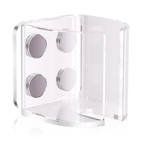 Hamster Wasserspender Ständer,Acryl Magnetische Hamster Trinkflasche Halterung,Transparent Wasserflaschenhalter Water Bottle Stand für Zwerghamster,Goldhamster,Kaninchen,Igel,Rennmäuse und Kleintiere von Satiskid
