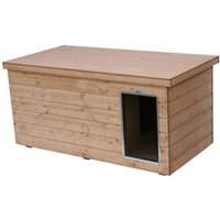 Sauerland Hundehütte Lassie mit Flachdach mit Vorraum von Sauerland