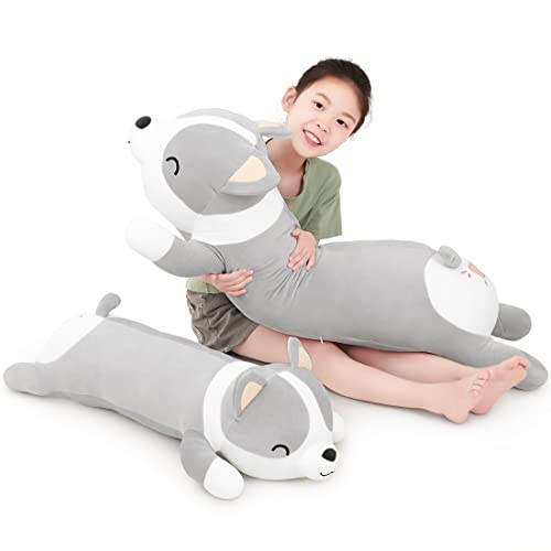 Sausudols Corgi Plüsch Spielzeug 120Cm Weiche Niedliche Corgi Gefüllte Plüschtiere Hund Geschenk zum Geburtstag Weihnachten Valentinstag Grau Sausudols Corgi Plüsch Spielzeug 120Cm Weiche Niedliche Corgi Gefüllte Plüschtiere Hund Geschenk zum Geburtstag Weihnachten Valentinstag Grau von Sausudols