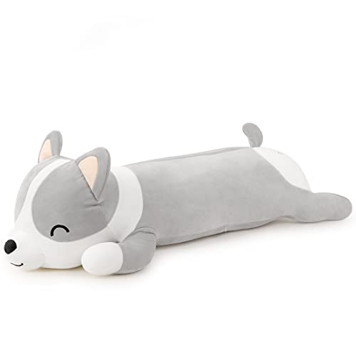Sausudols Corgi Plüsch Spielzeug 80cm Weiche Niedliche Corgi Gefüllte Plüschtiere Hund Geschenk zum Geburtstag Weihnachten Valentinstag Grau Sausudols Corgi Plüsch Spielzeug 80cm Weiche Niedliche Corgi Gefüllte Plüschtiere Hund Geschenk zum Geburtstag Weihnachten Valentinstag Grau von Sausudols