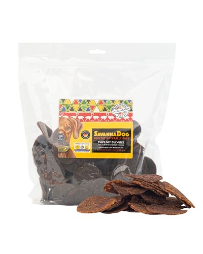 SavannaDog Chips mit Buchutee 800g - Hunde Leckerlis getreidefrei & hypoallergen,Leckereien für Hunde mit Straußenfleisch, Hundeleckerli mit wertvollen Ballaststoffen SavannaDog Chips mit Buchutee 800g - Hunde Leckerlis getreidefrei & hypoallergen,Leckereien für Hunde mit Straußenfleisch, Hundeleckerli mit wertvollen Ballaststoffen von SavannaDog