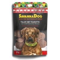 SavannaDog vom südafrikanischen Strauß 60g Taler mit Karotte von SavannaDog