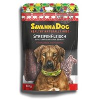 SavannaDog Streifenfleisch vom südafrikanischen Strauß 100g von SavannaDog