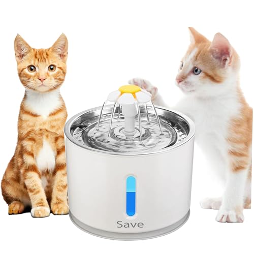 Save | Katzenbrunnen für Katzen und Hunde - Automatischer Wasserspender + Filter - Leise Trinkbrunnen für Katze Save | Katzenbrunnen für Katzen und Hunde - Automatischer Wasserspender + Filter - Leise Trinkbrunnen für Katze von Save