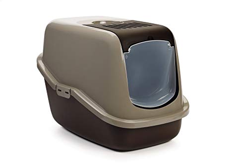 Beeztees 400467 Katzentoilette Nestor, 56 x 39 x 41 cm, braun/grau Beeztees 400467 Katzentoilette Nestor, 56 x 39 x 41 cm, braun/grau von Savic