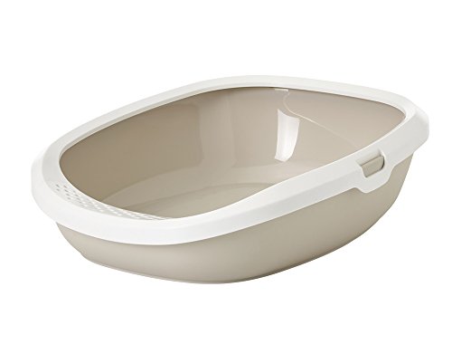Katzentoilette "Gizmo Medium" mokka / weiß 44 x 35,5 x 12,5 cm Katzentoilette "Gizmo Medium" mokka / weiß 44 x 35,5 x 12,5 cm von Savic