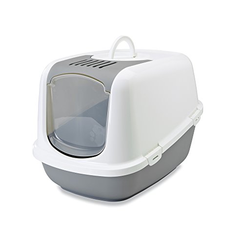 NESTOR JUMBO Cat-WC weiß/kalt grau 66,5 x 48,5 x 46,5 (Pack von 3) von Savic