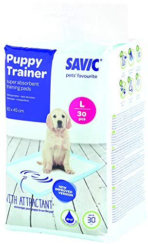 Savic Ersatzpads für Puppy Trainer-Hundetoilette, Größe L, 60 x 45 cm, 30 Stück Savic Ersatzpads für Puppy Trainer-Hundetoilette, Größe L, 60 x 45 cm, 30 Stück von Savic
