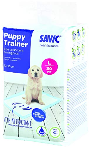 Savic Ersatzpads für Puppy Trainer-Hundetoilette, Größe L, 60 x 45 cm, 30 Stück von Savic