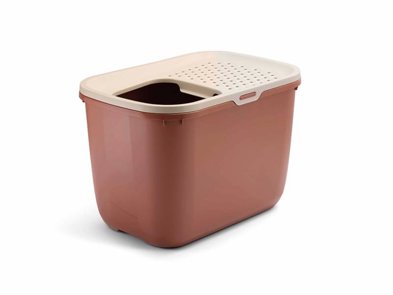 Savic Katzentoilette Hop In - champagner/toskanarot Savic Katzentoilette Hop In - champagner/toskanarot von Savic