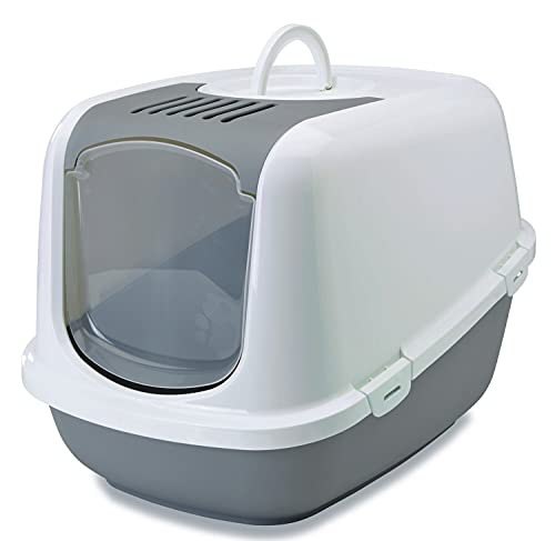 XXL Katzentoilette NESTOR JUMBO weiss-grau speziell für große Katzenrassen XXL Katzentoilette NESTOR JUMBO weiss-grau speziell für große Katzenrassen von Savic