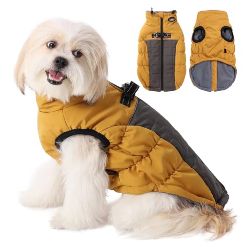 Savlot Hundejacke Wasserdichter Hundemantel Reflektierende Jacke für kaltes Wetter mit weichem Fleecefutter Warmer Mantel für Hund Indoor & Outdoor Camping Wandern Hundemantel mit Reißverschluss 3XL von Savlot