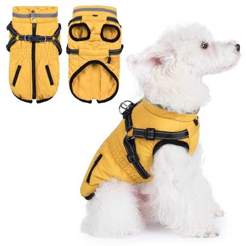 Savlot Hundemantel Wasserdicht - Reflektierende Hundejacke mit Reißverschluss Hundewinterweste mit Geschirr Savlot Hundemantel Wasserdicht - Reflektierende Hundejacke mit Reißverschluss Hundewinterweste mit Geschirr von Savlot