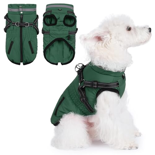 Savlot Hundemantel Winter Warme Hundejacke Wasserdicht Warme Hundejacke Winddichter Wintermantel Reflektierend Hundejacke mit Geschirr Savlot Hundemantel Winter Warme Hundejacke Wasserdicht Warme Hundejacke Winddichter Wintermantel Reflektierend Hundejacke mit Geschirr von Savlot