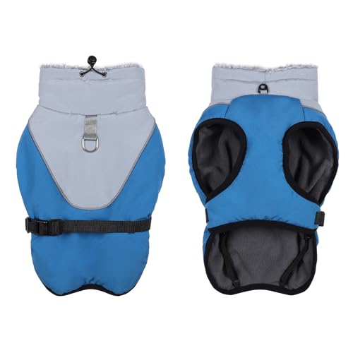 Savlot Warmer Hundemantel Hundejacke Reflektierende Hunde-Wintermäntel mit Verstellbarer Schnalle Hunde-Fleeceweste mit D-Ring Wasserfest Hunde-Schneejacke für kleine, Mittelgroße und Große Hunde Savlot Warmer Hundemantel Hundejacke Reflektierende Hunde-Wintermäntel mit Verstellbarer Schnalle Hunde-Fleeceweste mit D-Ring Wasserfest Hunde-Schneejacke für kleine, Mittelgroße und Große Hunde von Savlot