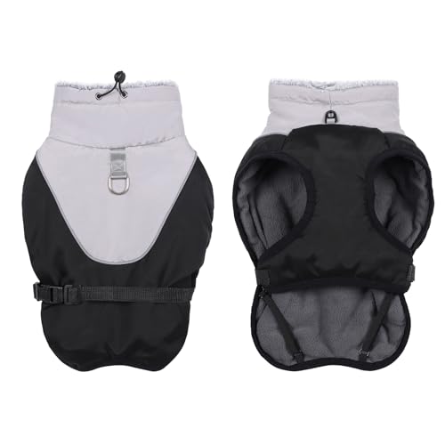 Savlot Warmer Hundemantel Hundejacke Reflektierende Hunde-Wintermäntel mit Verstellbarer Schnalle Hunde-Fleeceweste mit D-Ring Wasserfest Hunde-Schneejacke für kleine, Mittelgroße und Große Hunde Savlot Warmer Hundemantel Hundejacke Reflektierende Hunde-Wintermäntel mit Verstellbarer Schnalle Hunde-Fleeceweste mit D-Ring Wasserfest Hunde-Schneejacke für kleine, Mittelgroße und Große Hunde von Savlot