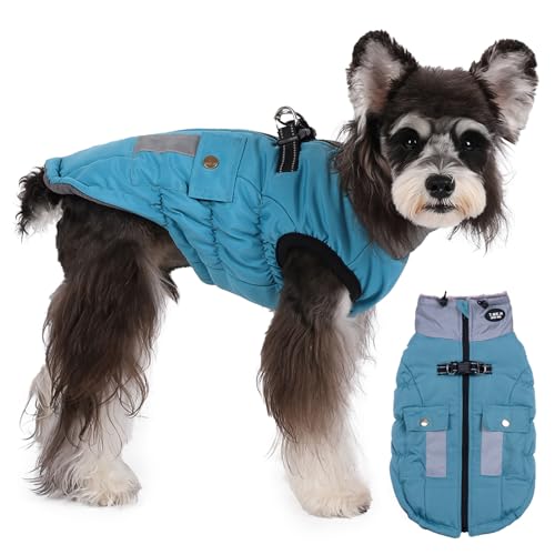 Savlot Wasserdichter Hundemantel Winter Warme Jacke, Hundejacken für kleine Mittel Große Hunde, Hundepullover, Winddichte Wintermantel Hund mit reflektierender Tasche und Reißverschluss M Savlot Wasserdichter Hundemantel Winter Warme Jacke, Hundejacken für kleine Mittel Große Hunde, Hundepullover, Winddichte Wintermantel Hund mit reflektierender Tasche und Reißverschluss M von Savlot