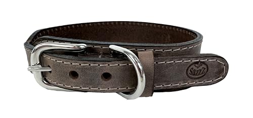 Sazzz Halsband für Hund Boho Vintage Leder braun Sazzz Halsband für Hund Boho Vintage Leder braun von Sazzz