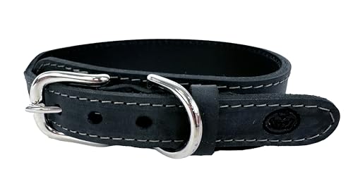 Sazzz Halsband für Hund Boho Vintage Leder anthrazit Sazzz Halsband für Hund Boho Vintage Leder anthrazit von Sazzz