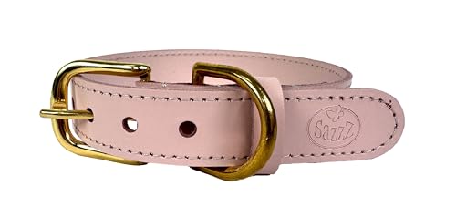 Sazzz Halsband voor Hond Braveheart Classic leer lichtroze 42-50x3 cm von Sazzz