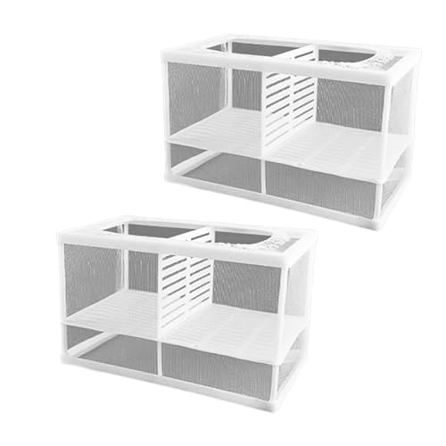2 x Aquarien Brutkasten mit transparentem Netz-Design für Babyfische, Garnelen, Isolation, Kindergartenkammer 2 x Aquarien Brutkasten mit transparentem Netz-Design für Babyfische, Garnelen, Isolation, Kindergartenkammer von Sbshiouu