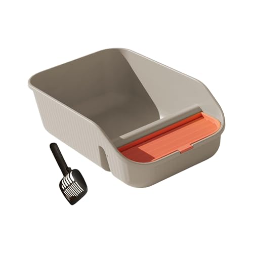 Hochseitenkatzen Katzentoilette Einfach Zu Reinigen Pp Eingangsdesign Mit Müllschaufel Für Kätzchen Und Senior Pet High Side Box von Sbshiouu