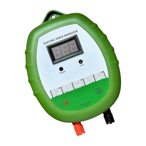 Sbshiouu Elektrozaun-Energizer mit LED-Display für effektives Viehmanagement, geeignet für verschiedene Umgebungen auf Bauernhöfen von Sbshiouu
