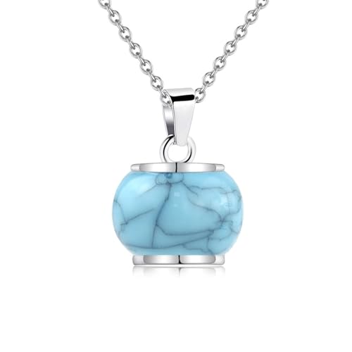 Sbshiouu Gedenkurnen-Urnen-Schmuck, Haustier-Asche-Halskette, kreativer Haustier-Urnen-Schmuck, Urnen-Halskette von Sbshiouu