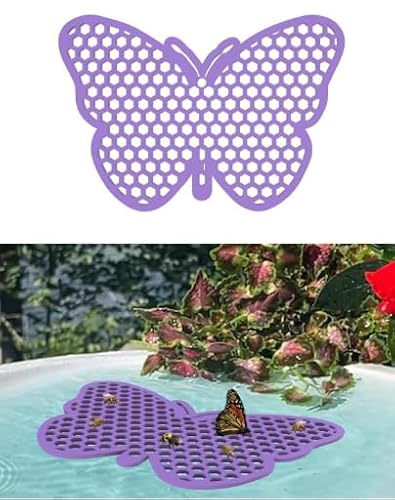 Bienentränkestation schwimmende Bieneninsel zum Trinken,Schmetterlingstrinkstation, Schmetterlings Trinkstation, zusammenklappbar, Anlocken Anderen fliegenden Tieren (Butterfly, One Size) von Sbyhbhyds