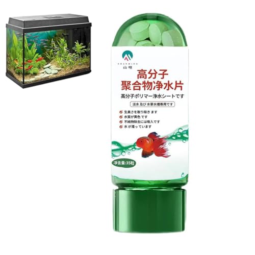 Wasserreinigungstablette, 1 leistungsstarke Aquarium-Wasserreinigungstabletten, Wasserreinigungstabletten für Aquarien von Sbyzm
