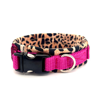 Hunde Halsband Crazy Pink Leo - XXS (HU 22-27 cm) / Kunststoff von ScandiPaws