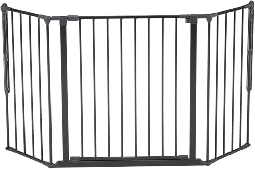 Scandinavian Pet Design 56216-92600-10-85 Flex M Hunde-Absperrgitter, schwarz von Scandinavian Pet Design