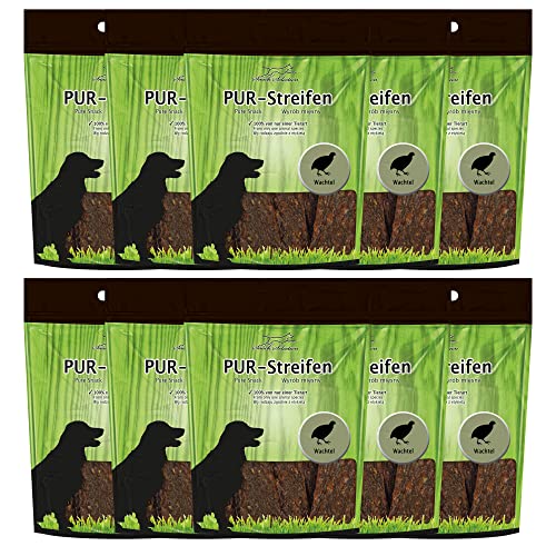 10 x 100g Schecker PUR Streifen Wachtel - Gluten- und getreidefrei - leicht teilbar und wunderbar weich 10 x 100g Schecker PUR Streifen Wachtel - Gluten- und getreidefrei - leicht teilbar und wunderbar weich von Schecker