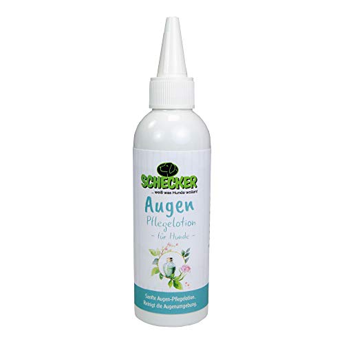 Augenpflege,100 ml Augen Reinigungslotion für Hunde gegen häss"liche Tränen"fluss"fle"cken und entfernt Schmutz und Staub Pflegt und reingt so bekommt Ihr Hund Wieder den „vollen Durch"Blick von Schecker