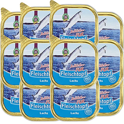 DOGREFORM Fleischtopf Schälchen PUR Lachs getreidefrei 12x200g von Schecker