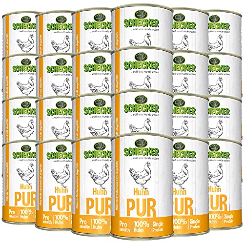 Schecker Nassfutter für den Hund - Huhn PUR - 24 x 410 g - getreidefrei - glutenfrei Schecker Nassfutter für den Hund - Huhn PUR - 24 x 410 g - getreidefrei - glutenfrei von Schecker