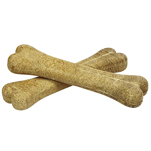 Schecker Hundeleckerli - Kauknochen mit Strauß - glutenfrei und besonders gut bekömmlich - Sorgen für saubere Zähne - 10 x 100g von Schecker