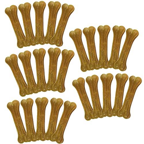 Schecker Kauknochen - ca.17cm ca. 90g - 25 Stück - aus gepresster Rinderhaut - 1. Wahl - sauber gepresst - Hundeknochen Schecker Kauknochen - ca.17cm ca. 90g - 25 Stück - aus gepresster Rinderhaut - 1. Wahl - sauber gepresst - Hundeknochen von Schecker