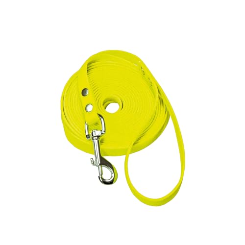Original Biothane® Schleppleine Gelb mit Handschlaufe Länge: 10 m / 13 mm von Schecker