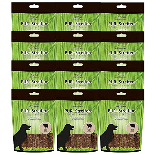 Schecker Dörrfleisch für Hunde - 100% nur Pur Streifen Schaf - 12 x 100 g - getreidefrei - leicht teilbar und weich Schecker Dörrfleisch für Hunde - 100% nur Pur Streifen Schaf - 12 x 100 g - getreidefrei - leicht teilbar und weich von Schecker