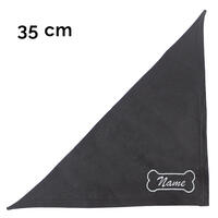 Schecker - Besticktes Halstuch Knochen + Name [35cm - Schwarz] von Schecker