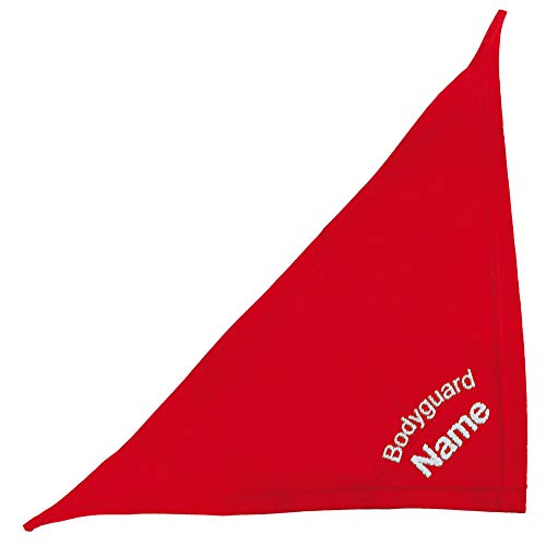 Schecker Besticktes Hundehalstuch/Dreieckstuch/Kopftuch mit Motiv incl. Bestickung - Bodyguard + Name vom Hund - Rot 35 cm Schecker Besticktes Hundehalstuch/Dreieckstuch/Kopftuch mit Motiv incl. Bestickung - Bodyguard + Name vom Hund - Rot 35 cm von Schecker