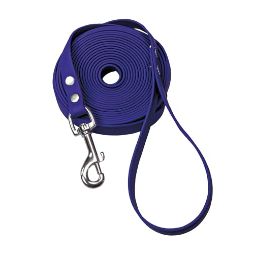 Schecker Biothane Schleppleine blau mit Handschlaufe, 10 m / 9 mm Fährtenleine Mantrailing Übungsleine Hundeleine strapazierfähig und reißfest wasserfest pflegeleicht Schecker Biothane Schleppleine blau mit Handschlaufe, 10 m / 9 mm Fährtenleine Mantrailing Übungsleine Hundeleine strapazierfähig und reißfest wasserfest pflegeleicht von Schecker